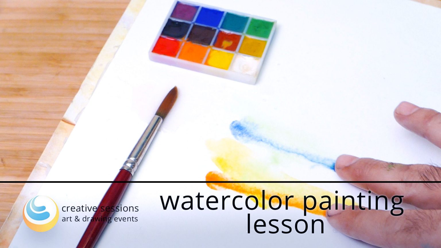 Watercolor Painting Lesson Online, Free, Part 4 Creative Sessions